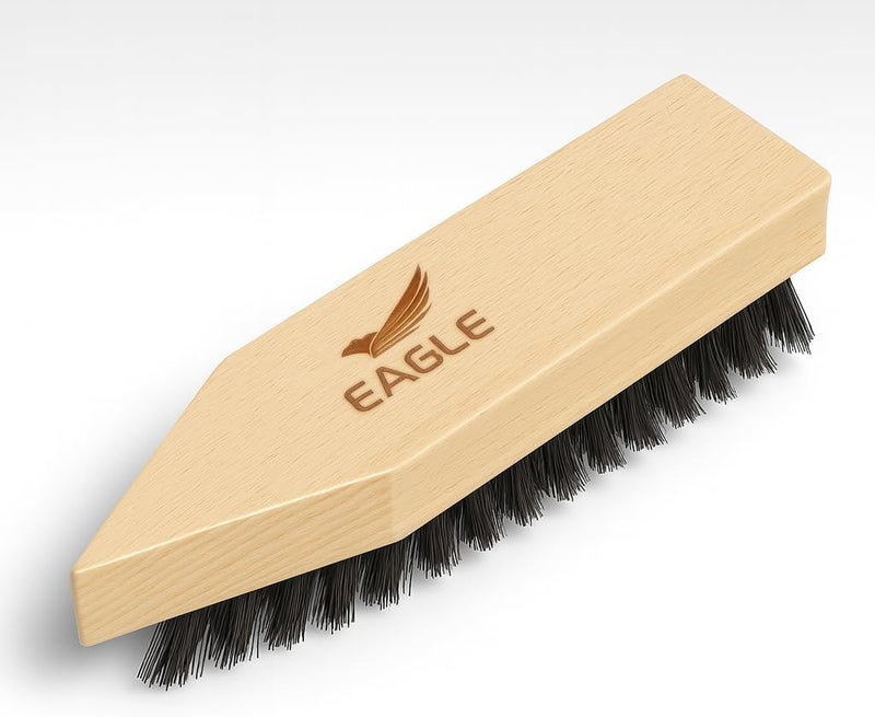 Eagle Heavy-Duty Boot & Cleat Brush – Tough Bristle Scrubber for Muddy Boots, Football Cleats & Golf Shoes – Rugged Cleaning Tool for Soles, Treads & Outsoles – Wood Handle, Outdoor-Ready - Image 1
